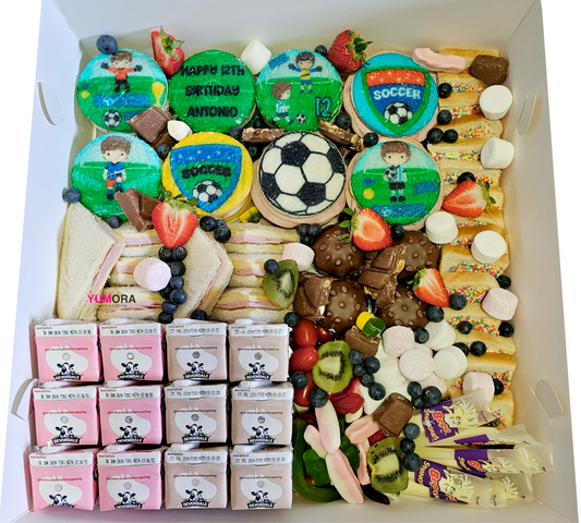 Printed Sandwich Platter Soccer theme